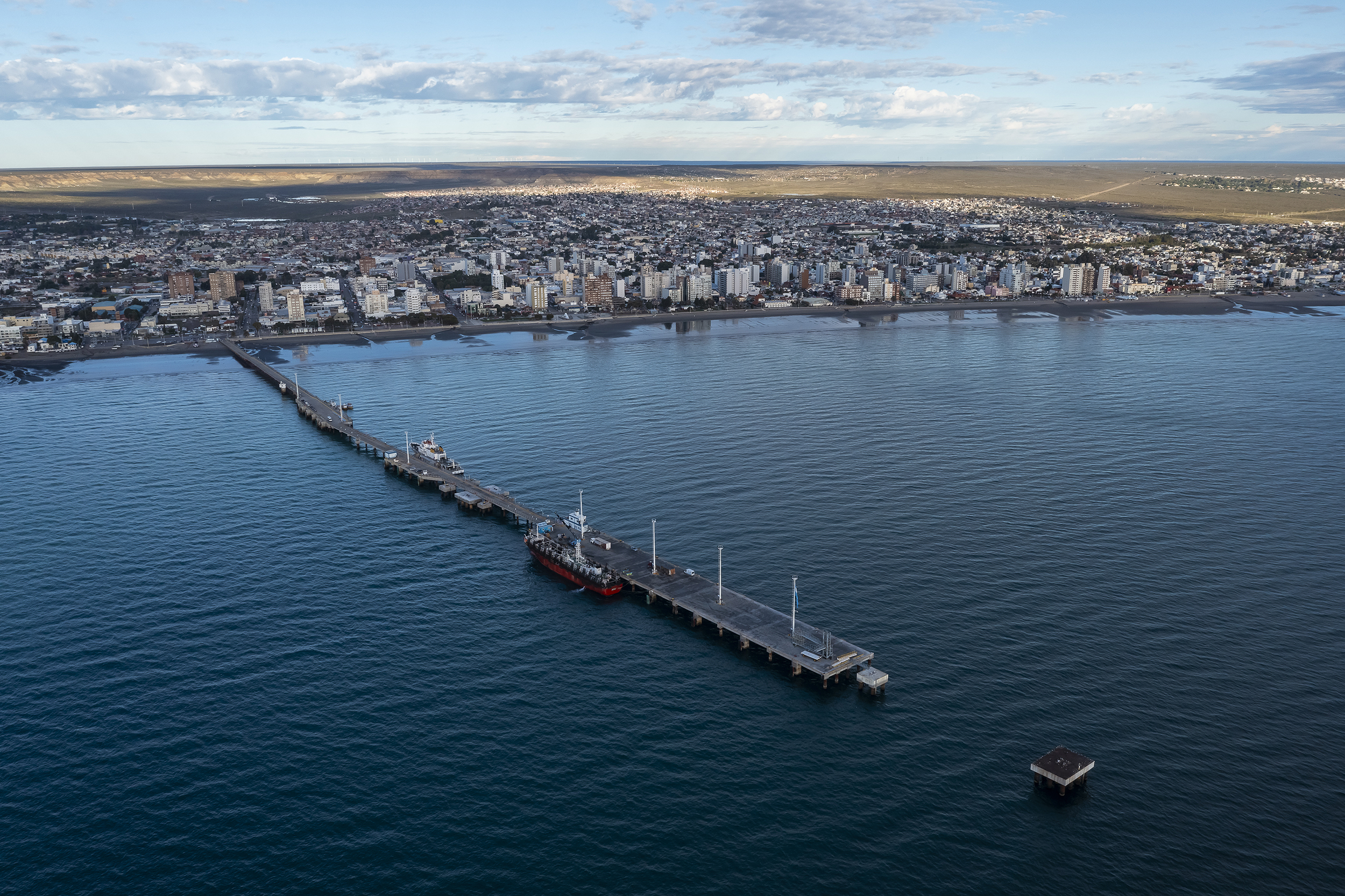 Puerto Madryn City, entrance portal to the Peninsula Valdes natural reserve.